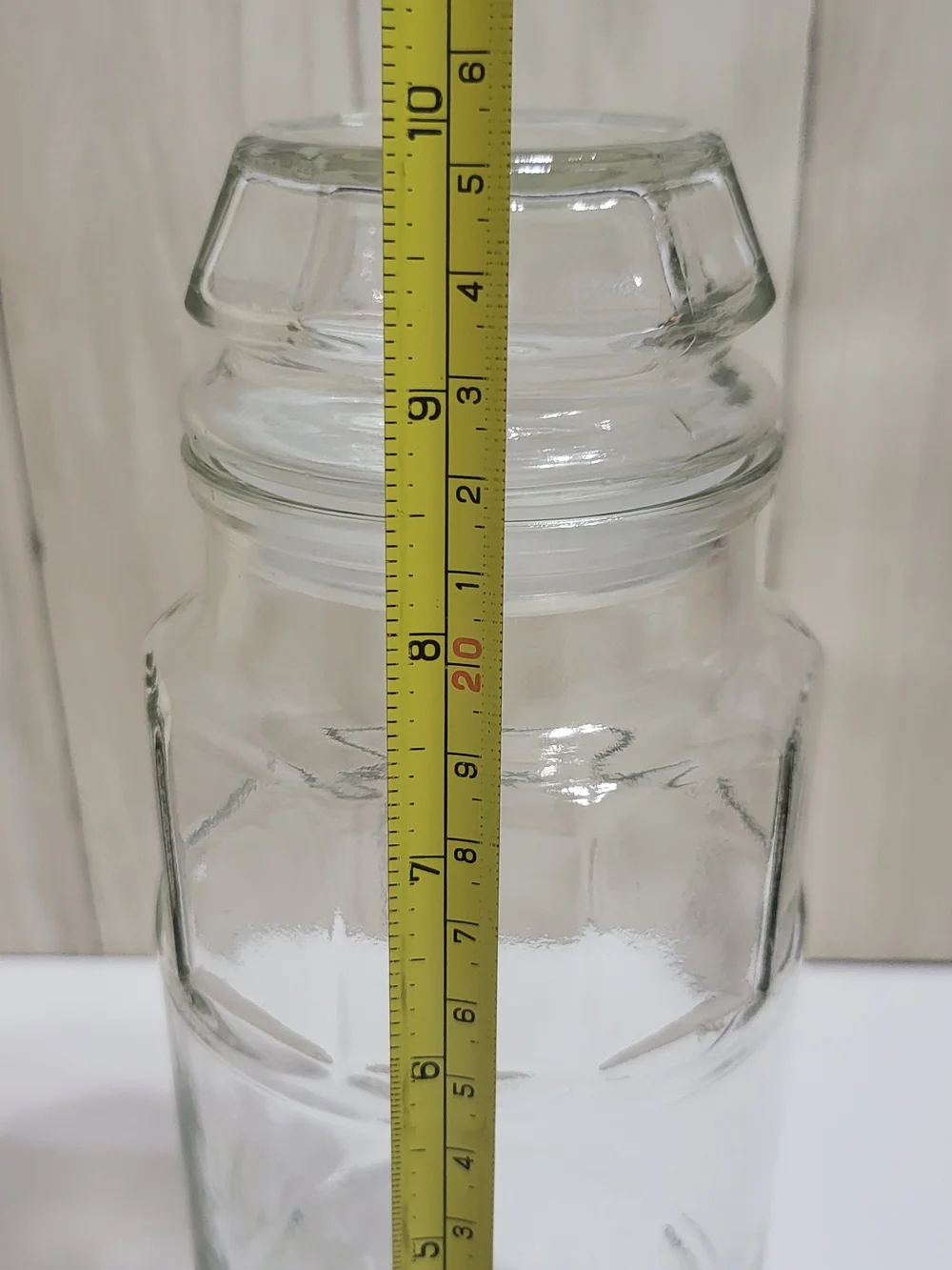 Anchor Hocking Planters Peanut Jars. Clear Glass Storage Jars with Lids